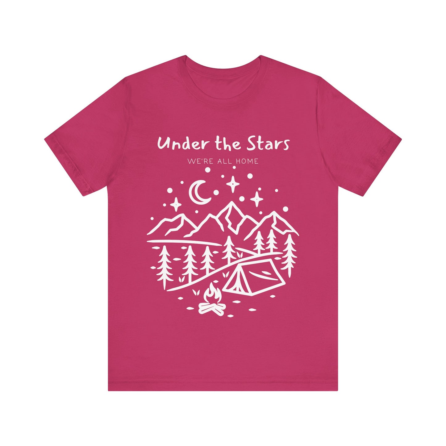 Under the Stars Camping T-Shirt – Adventure Outdoors Graphic Tee