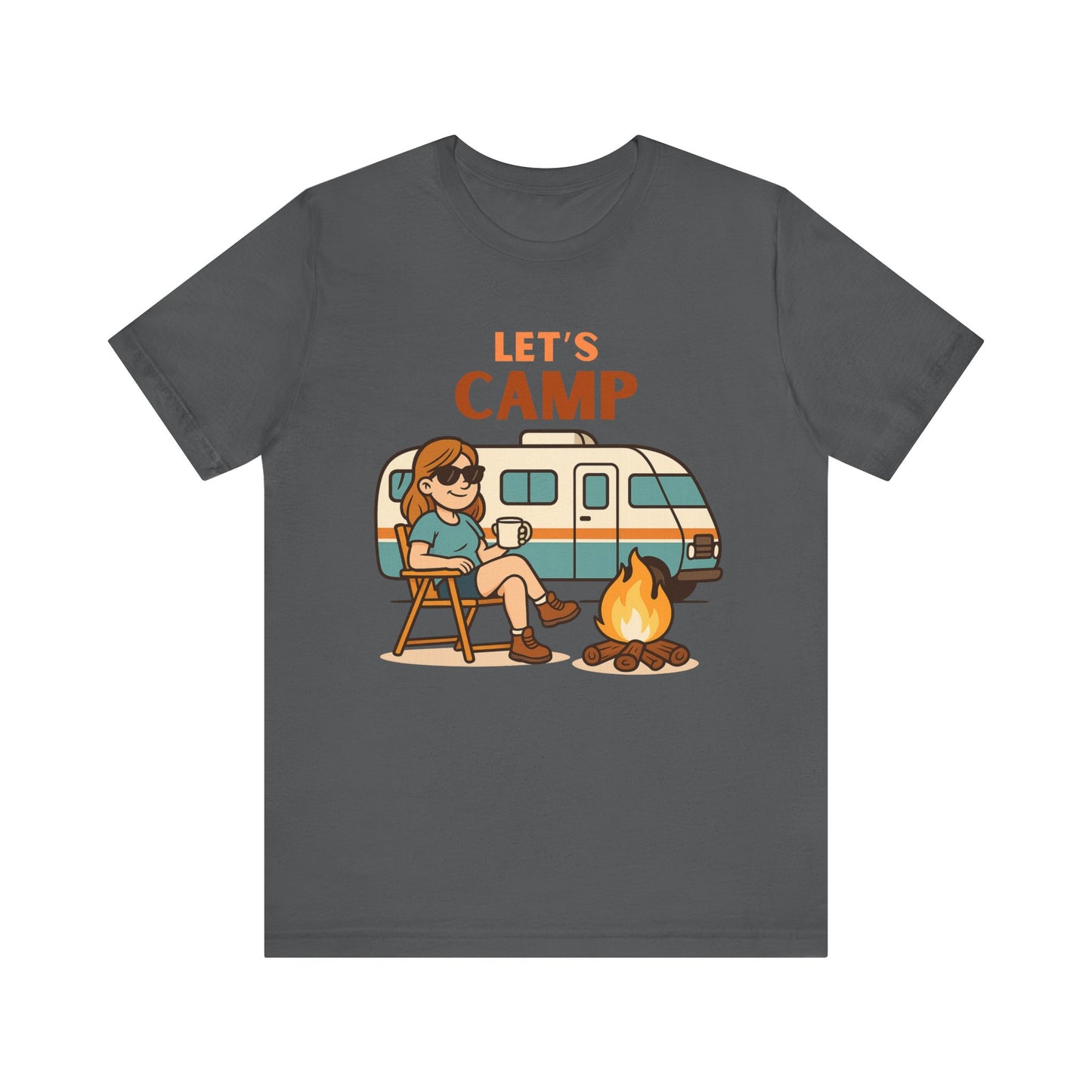 Let’s Camp T-Shirt – Fun RV Camping Graphic Tee for Outdoor Adventurers