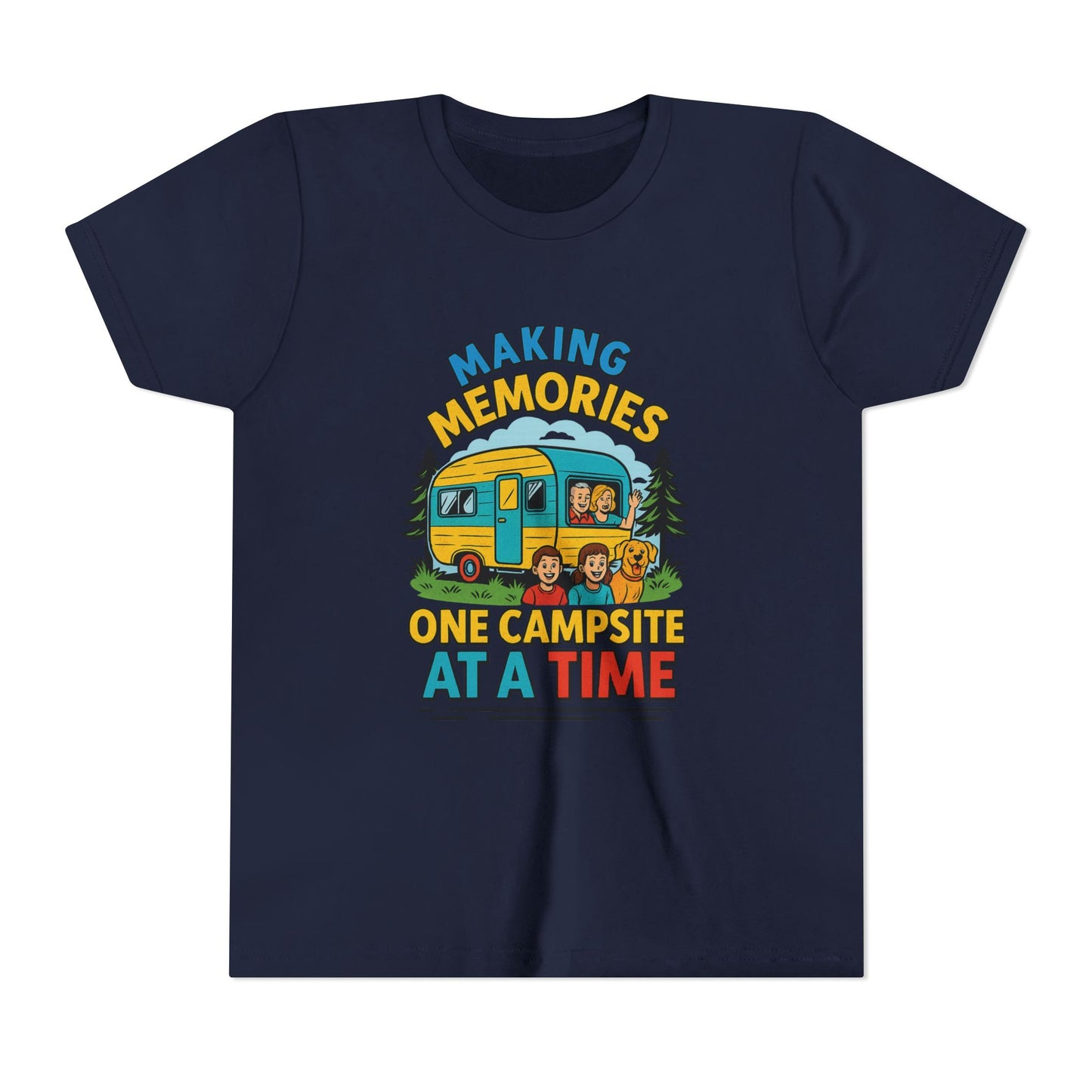 Youth Camping T-Shirt – "Making Memories One Campsite at a Time"
