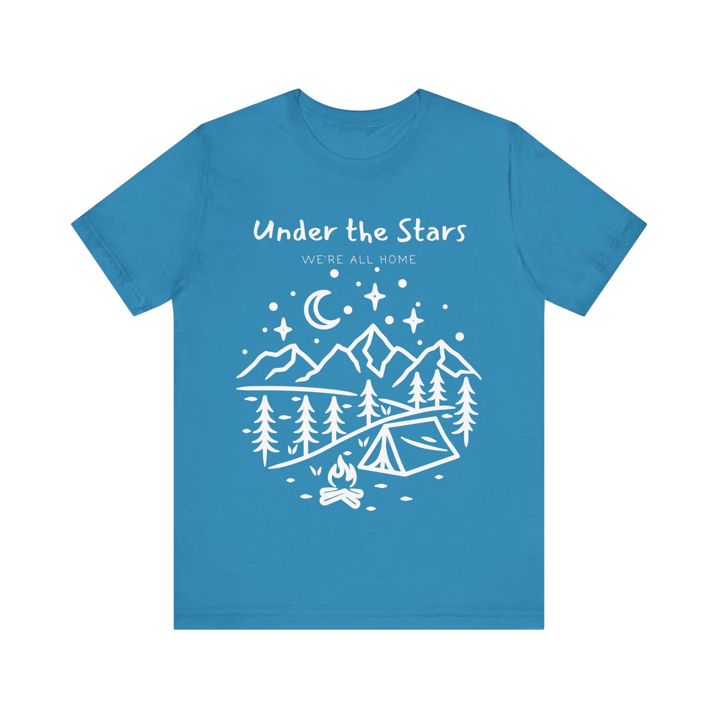 Under the Stars Camping T-Shirt – Adventure Outdoors Graphic Tee