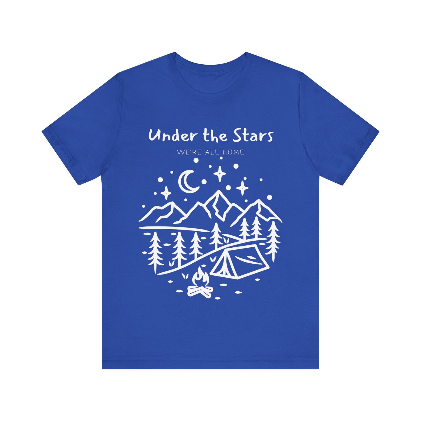 Under the Stars Camping T-Shirt – Adventure Outdoors Graphic Tee
