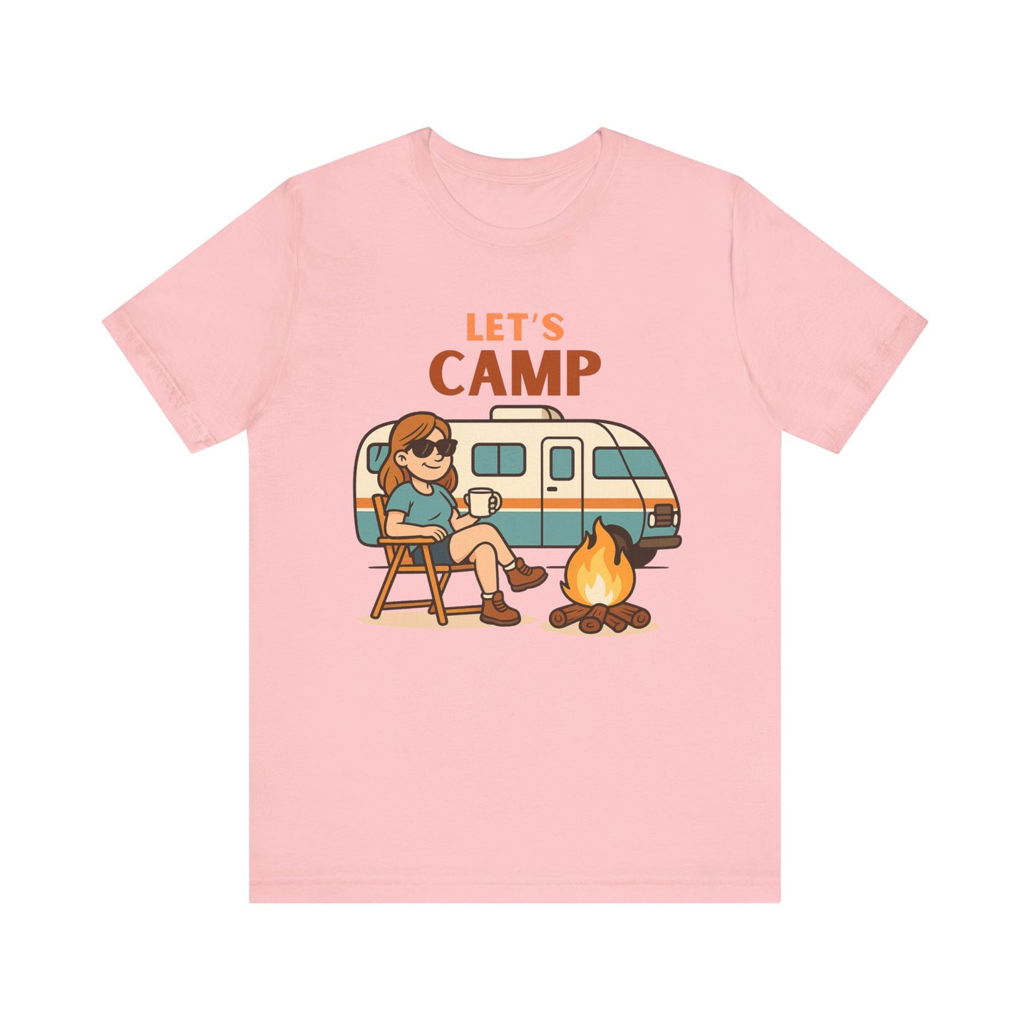 Let’s Camp T-Shirt – Fun RV Camping Graphic Tee for Outdoor Adventurers
