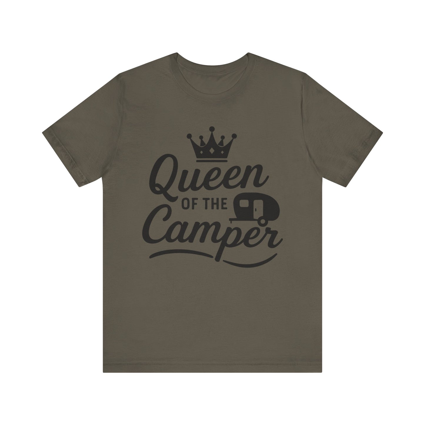 Queen of the Camper T-Shirt – Funny Camping Tee for Women RV & Glamping Lovers