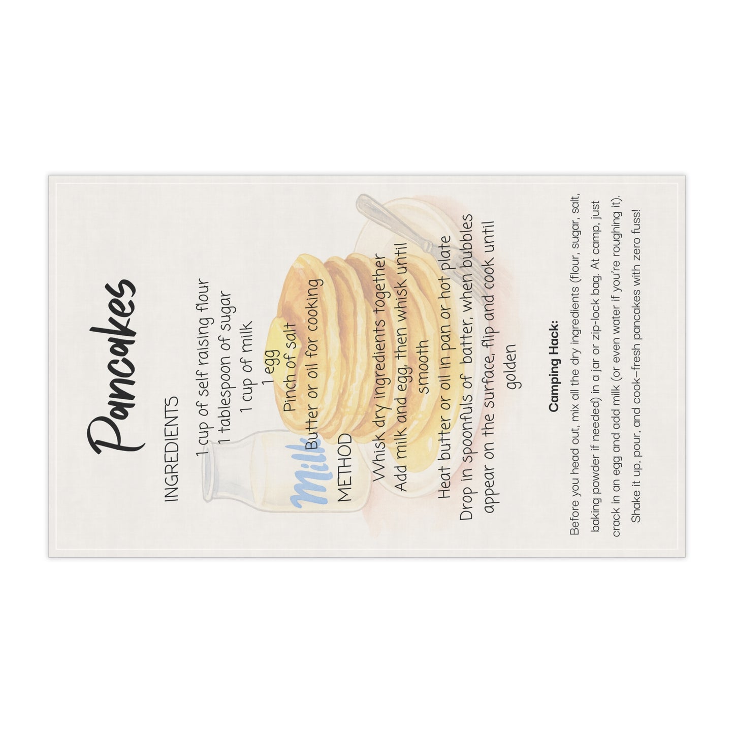 🥞✨ Pancake Recipe Tea Towels ✨🥞