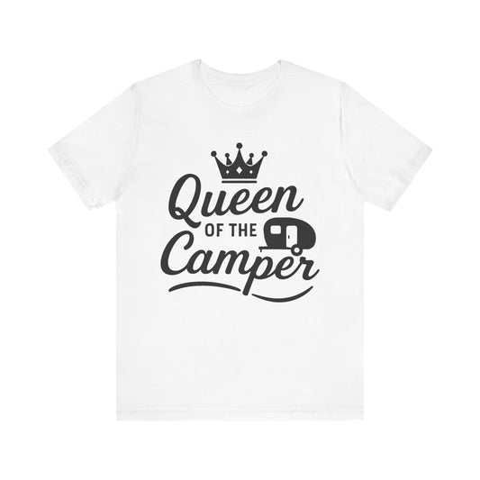Queen of the Camper T-Shirt – Funny Camping Tee for Women RV & Glamping Lovers