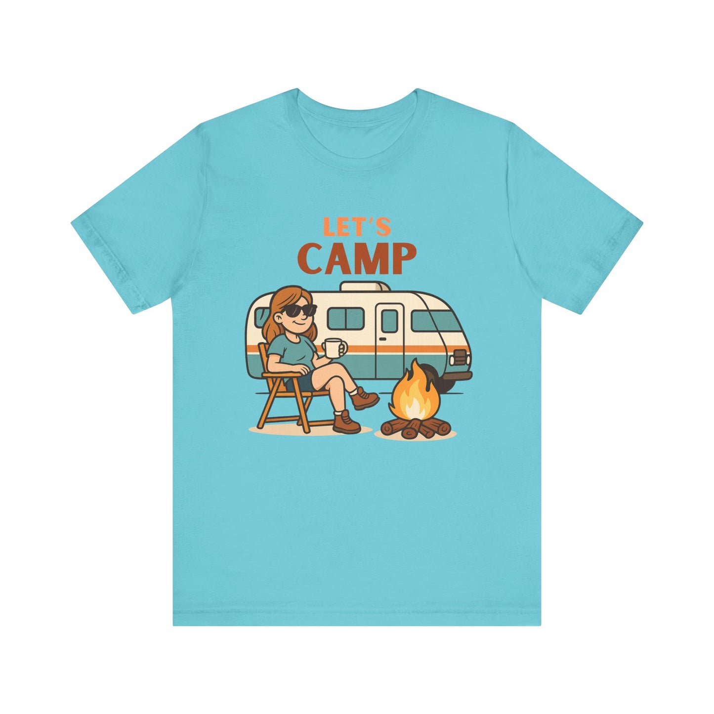 Let’s Camp T-Shirt – Fun RV Camping Graphic Tee for Outdoor Adventurers
