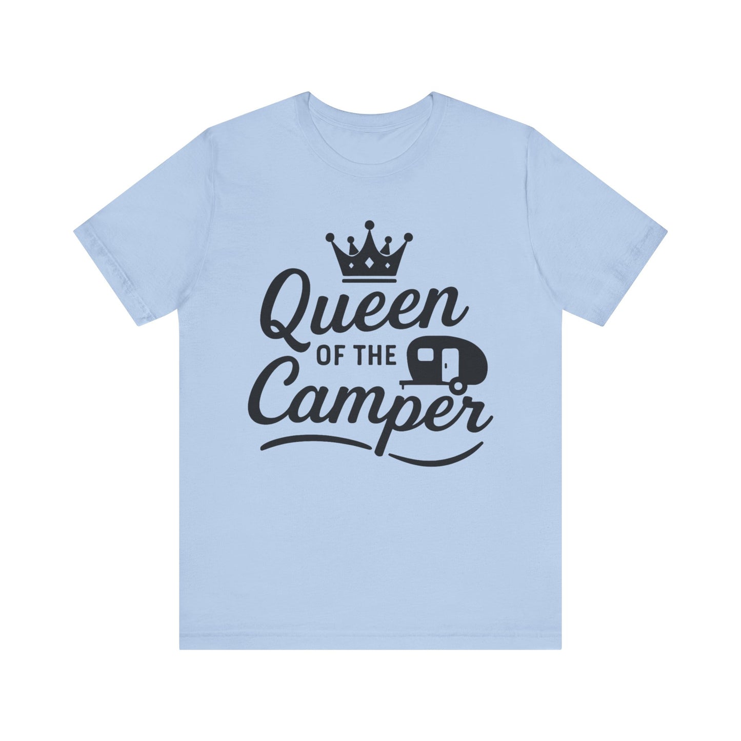 Queen of the Camper T-Shirt – Funny Camping Tee for Women RV & Glamping Lovers