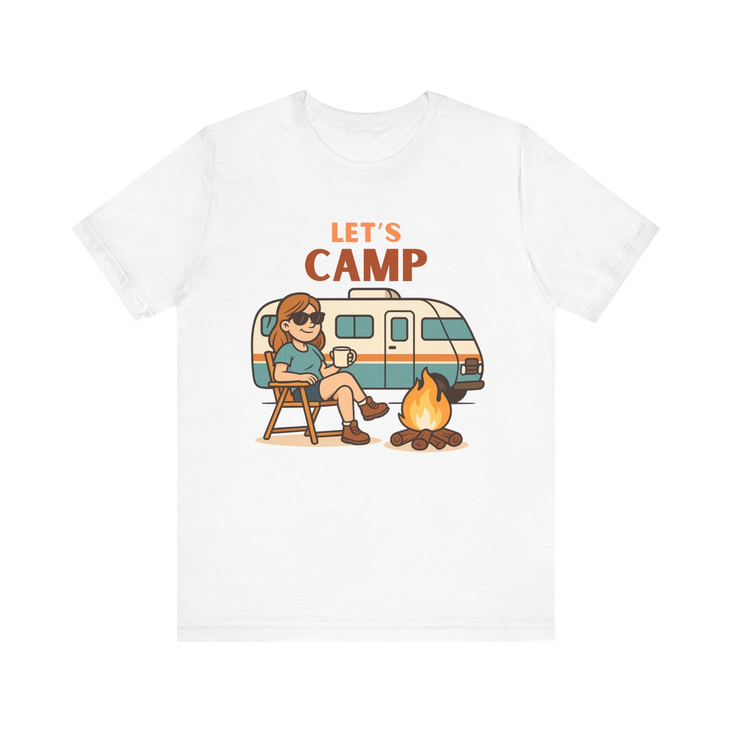 Let’s Camp T-Shirt – Fun RV Camping Graphic Tee for Outdoor Adventurers