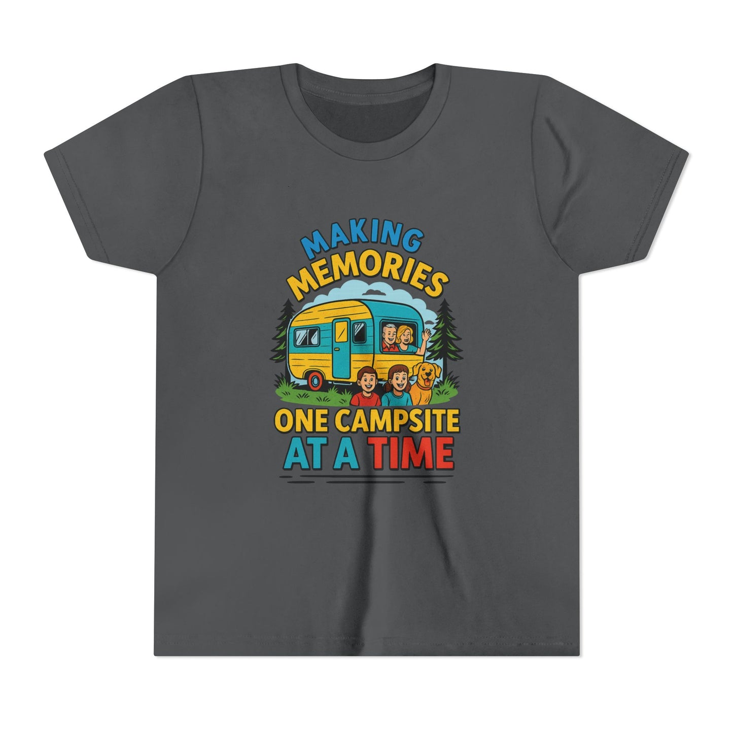 Youth Camping T-Shirt – "Making Memories One Campsite at a Time"