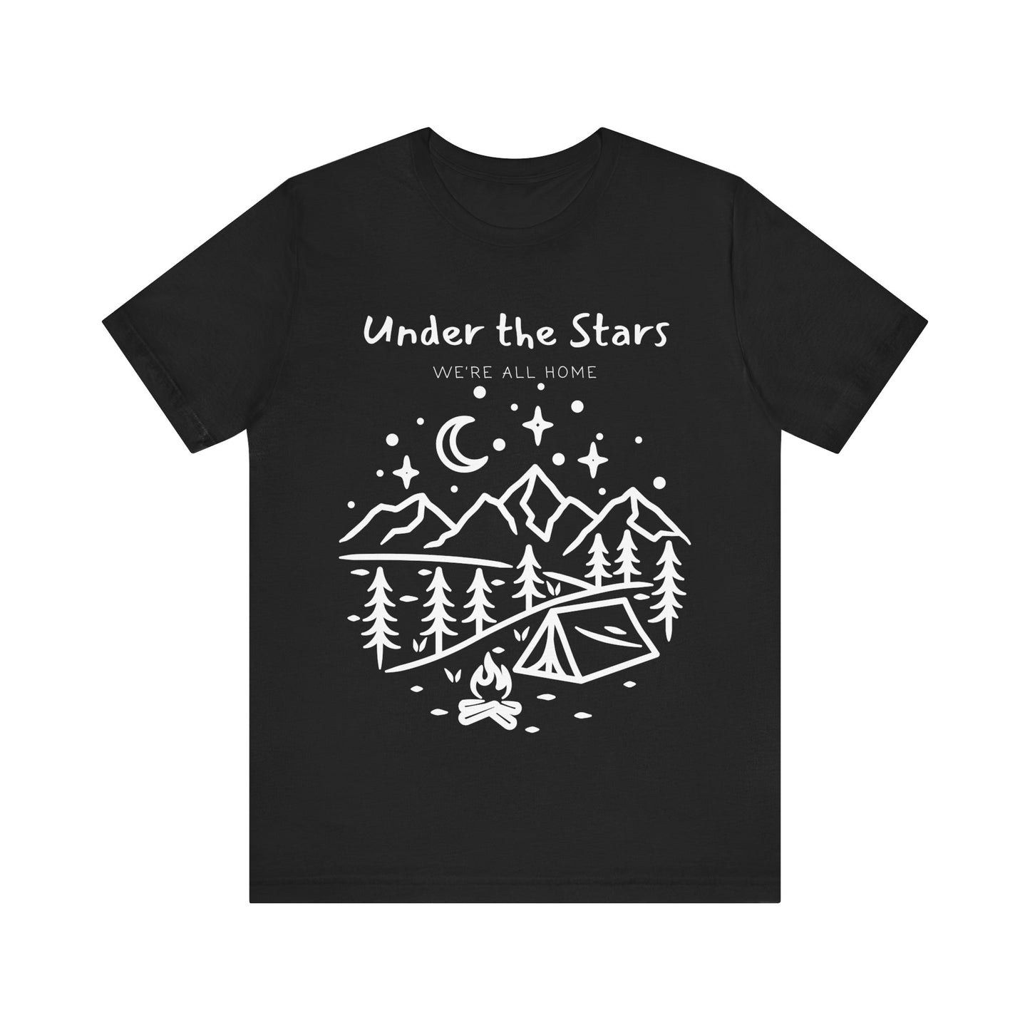 Under the Stars Camping T-Shirt – Adventure Outdoors Graphic Tee