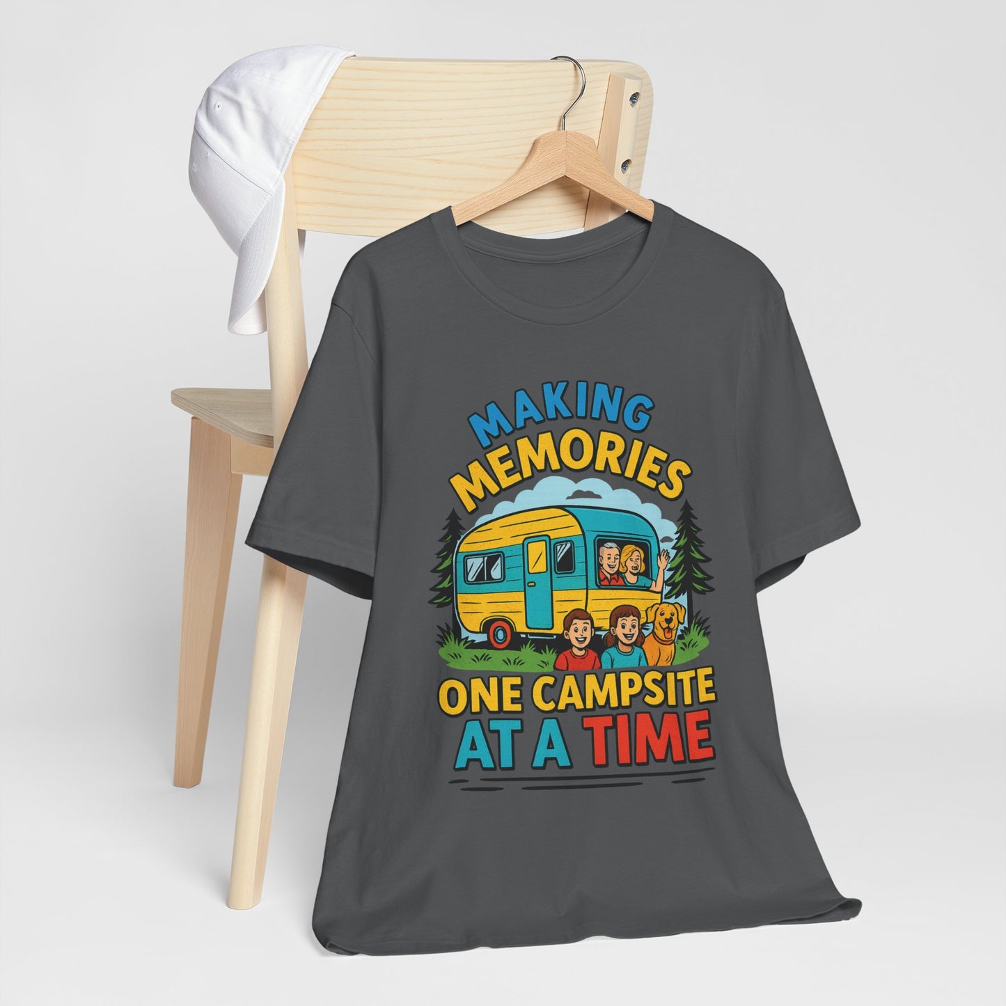 Making Memories One Campsite at a Time T-Shirt – Fun Camping & RV Life Tee for Outdoor Adventures