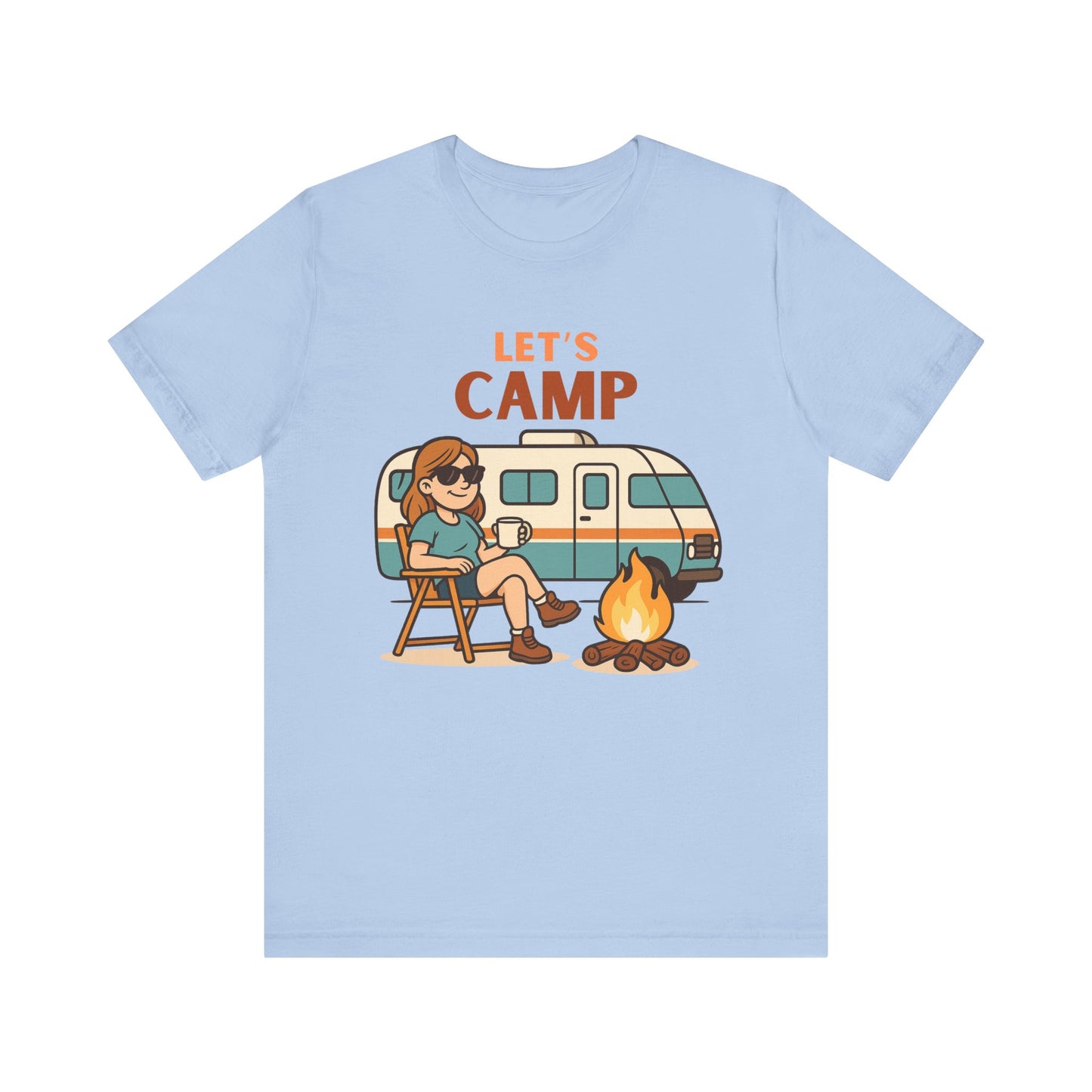 Let’s Camp T-Shirt – Fun RV Camping Graphic Tee for Outdoor Adventurers
