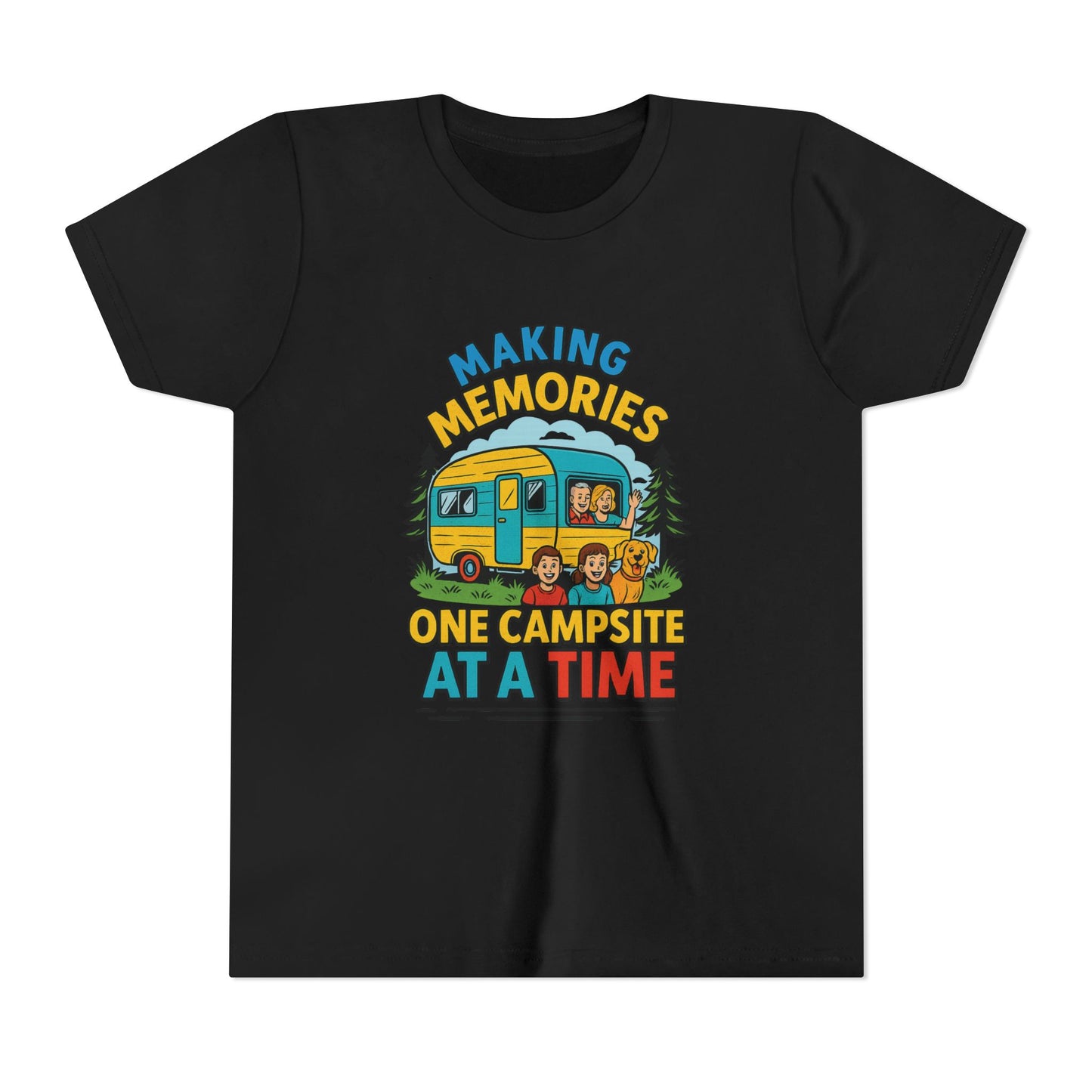 Youth Camping T-Shirt – "Making Memories One Campsite at a Time"
