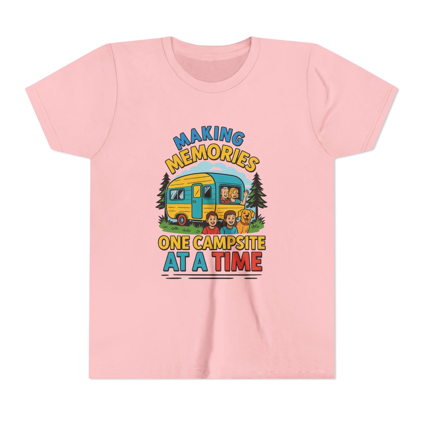 Youth Camping T-Shirt – "Making Memories One Campsite at a Time"