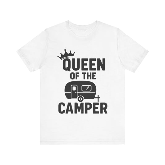 Queen of the Camper Tee, Fun Camping Shirt, Hiking Gift, Outdoor Adventure T-Shirt, Summer Camping Apparel