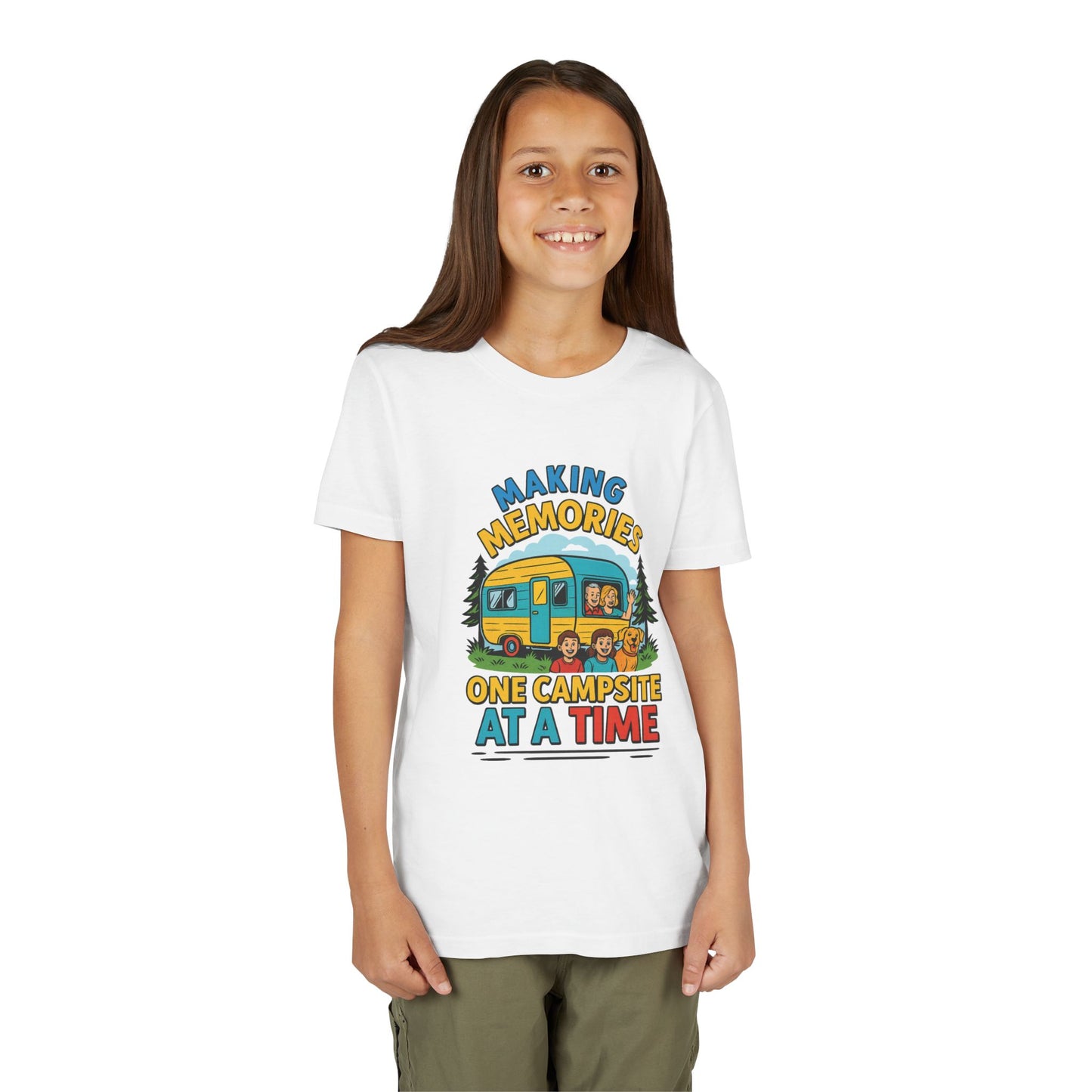 Youth Camping T-Shirt – "Making Memories One Campsite at a Time"
