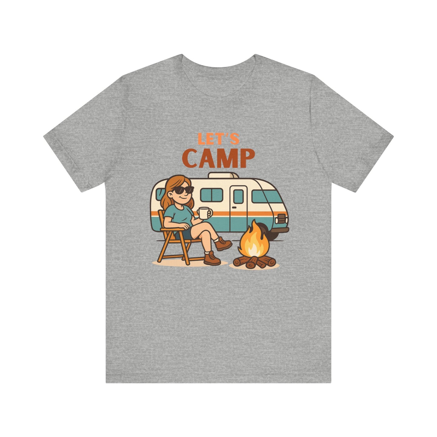 Let’s Camp T-Shirt – Fun RV Camping Graphic Tee for Outdoor Adventurers