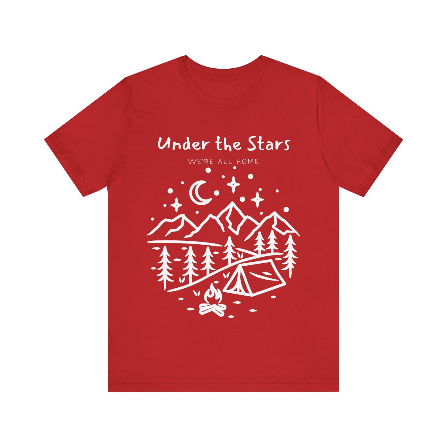 Under the Stars Camping T-Shirt – Adventure Outdoors Graphic Tee