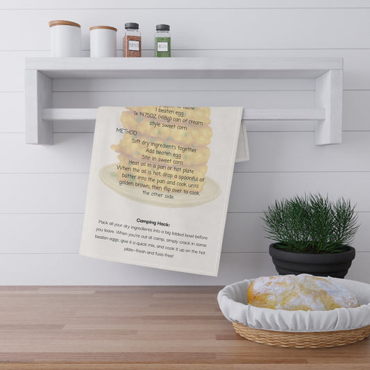 🚐✨ Corn Fritter Recipe Tea Towels ✨🚐