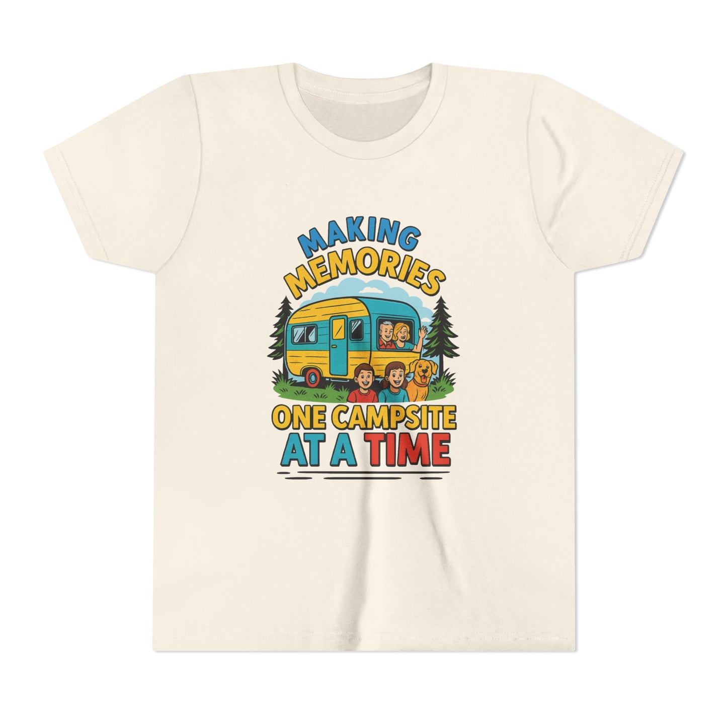 Youth Camping T-Shirt – "Making Memories One Campsite at a Time"