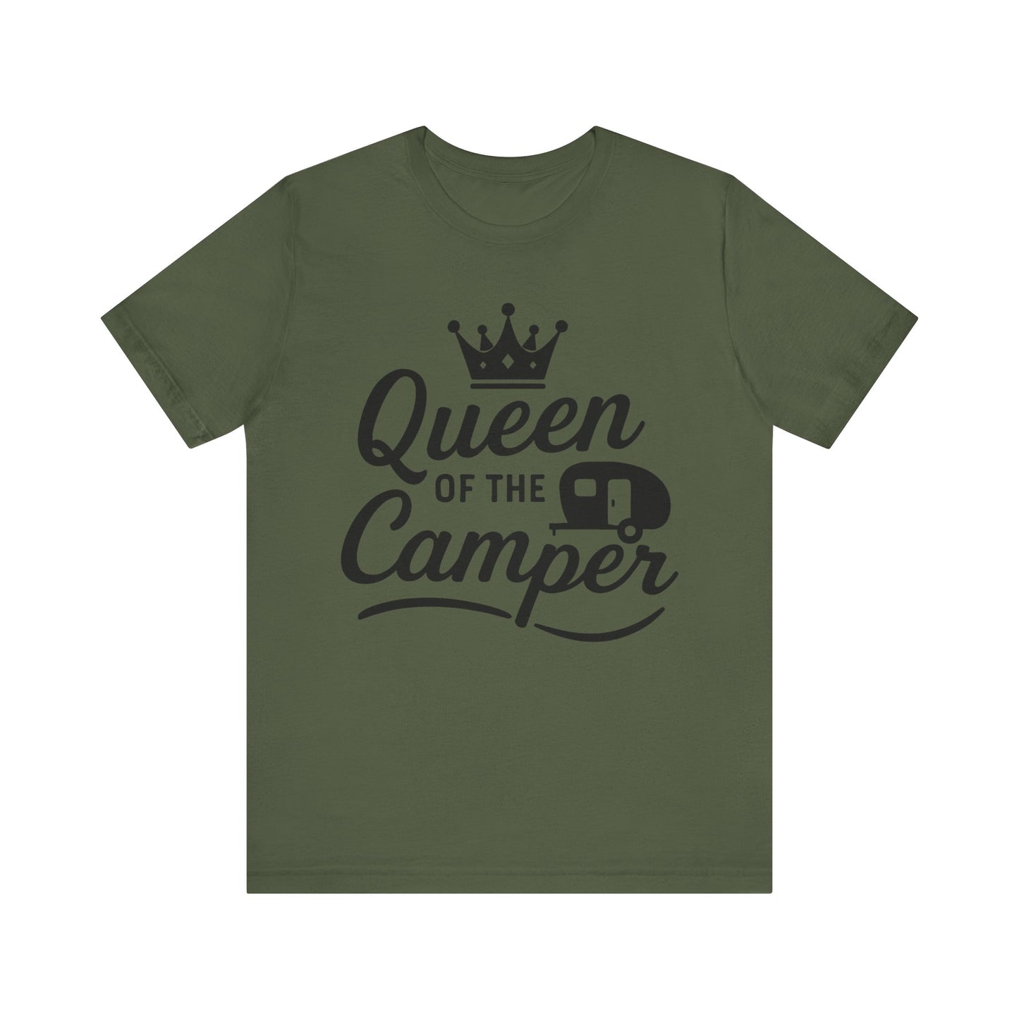 Queen of the Camper T-Shirt – Funny Camping Tee for Women RV & Glamping Lovers