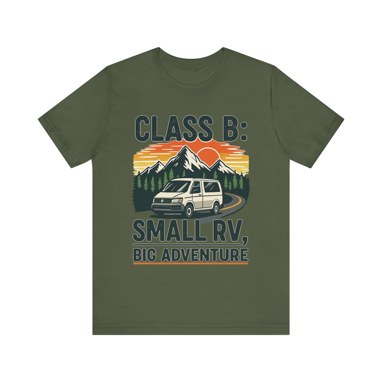 Class B Camper Van T-Shirt – Small RV, Big Adventure Outdoor Camping Tee