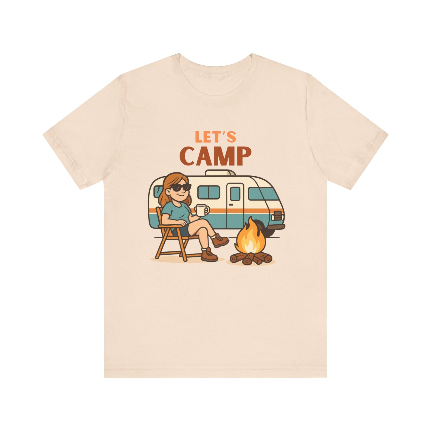 Let’s Camp T-Shirt – Fun RV Camping Graphic Tee for Outdoor Adventurers