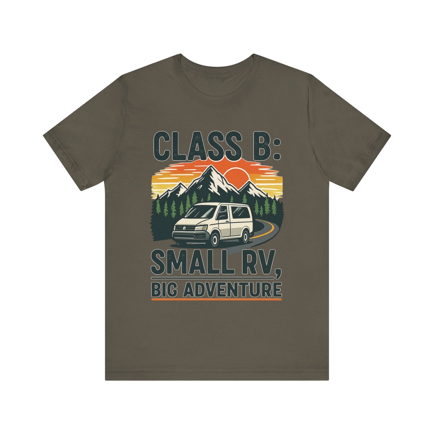 Class B Camper Van T-Shirt – Small RV, Big Adventure Outdoor Camping Tee
