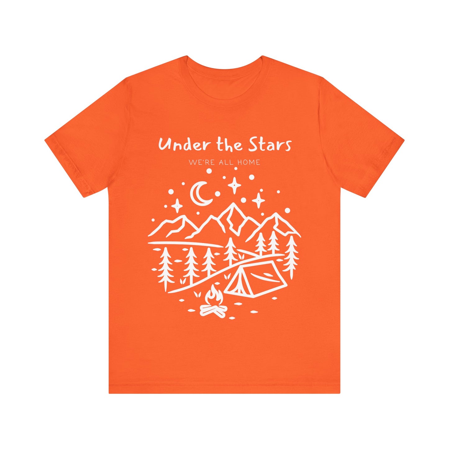Under the Stars Camping T-Shirt – Adventure Outdoors Graphic Tee